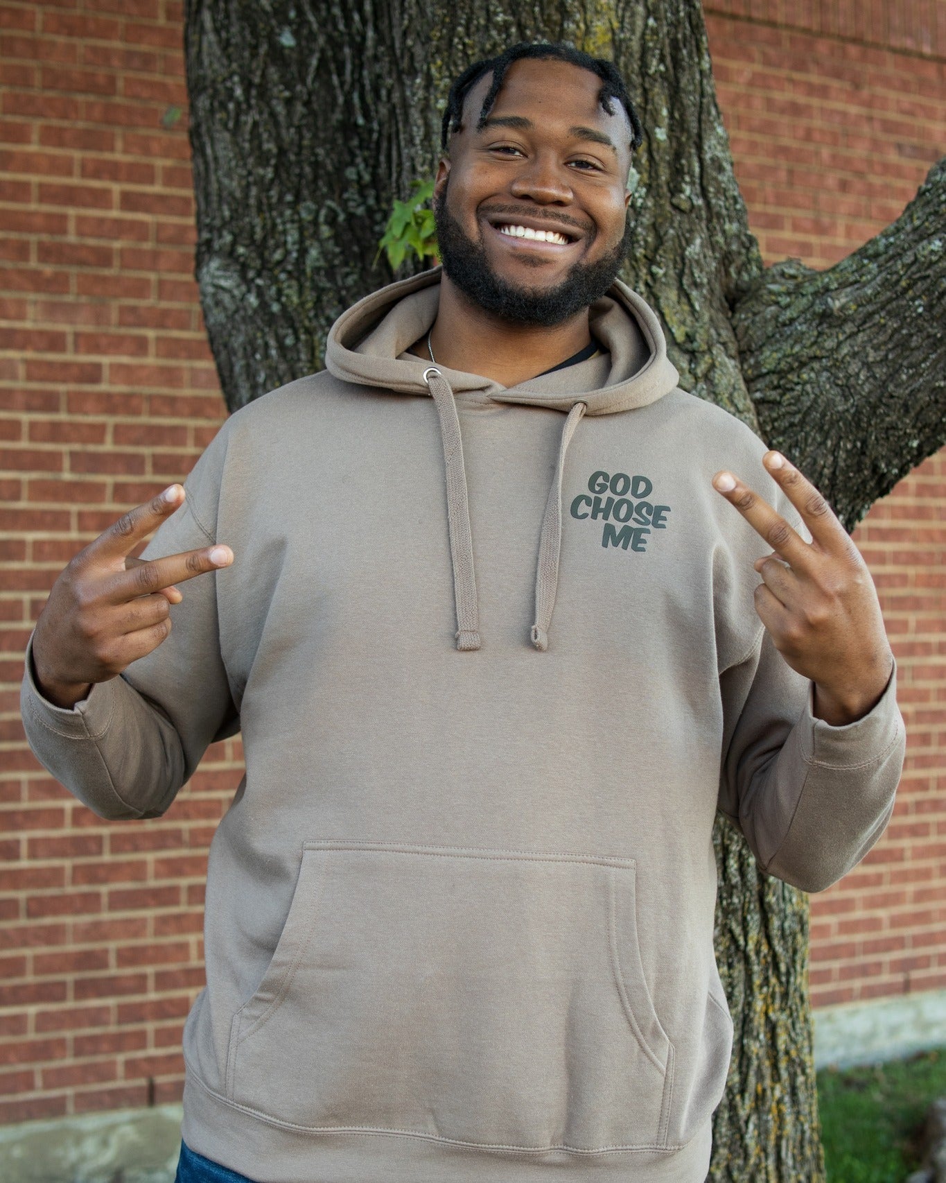 Latte God Chose Me Unisex Hoodie - Walk In Faith Clothing