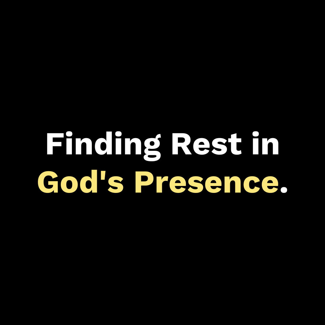 Finding Rest in God's Presence - Walk In Faith Clothing