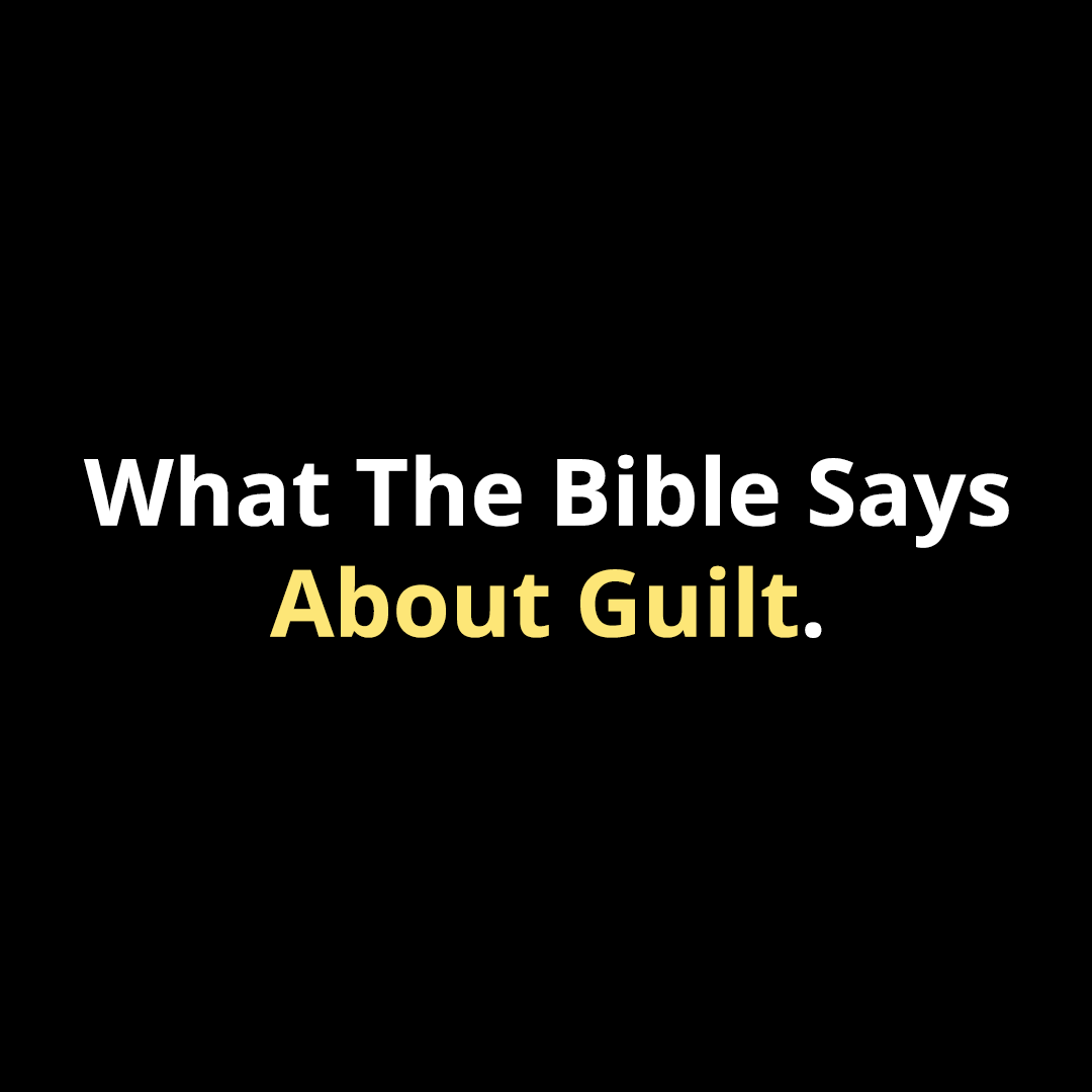 What The Bible Says About Guilt - Walk In Faith Clothing