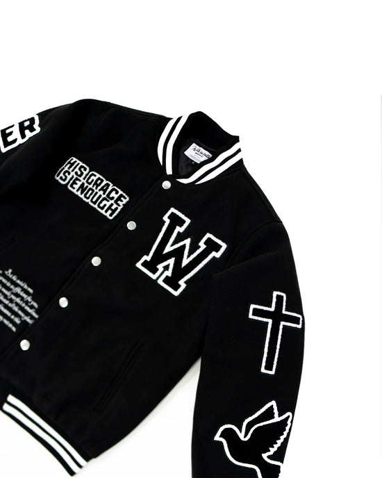 Black Believer Varsity Unisex Jacket