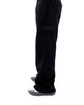 Side view of Black God Is Greater Than The Highs & Lows Christian Sweat Pants