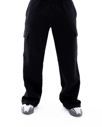 Front View Of Black God Is Greater Than The Highs &amp; Lows Christian Sweat Pants