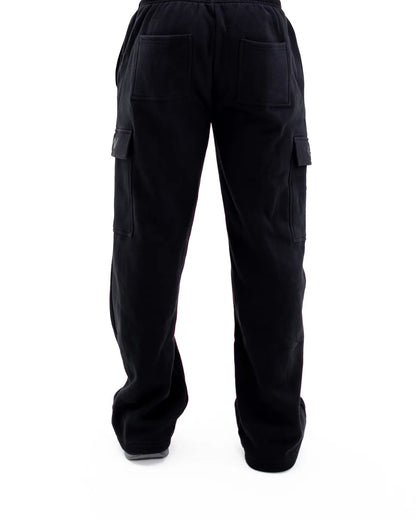 Back View Of Black God Is Greater Than The Highs &amp; Lows Christian Sweat Pants