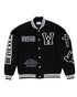 Black Believer Varsity Unisex Jacket - Walk In Faith Clothing