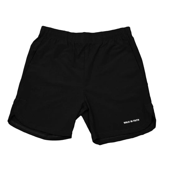 Black Corinthians Unisex Shorts - Walk In Faith Clothing