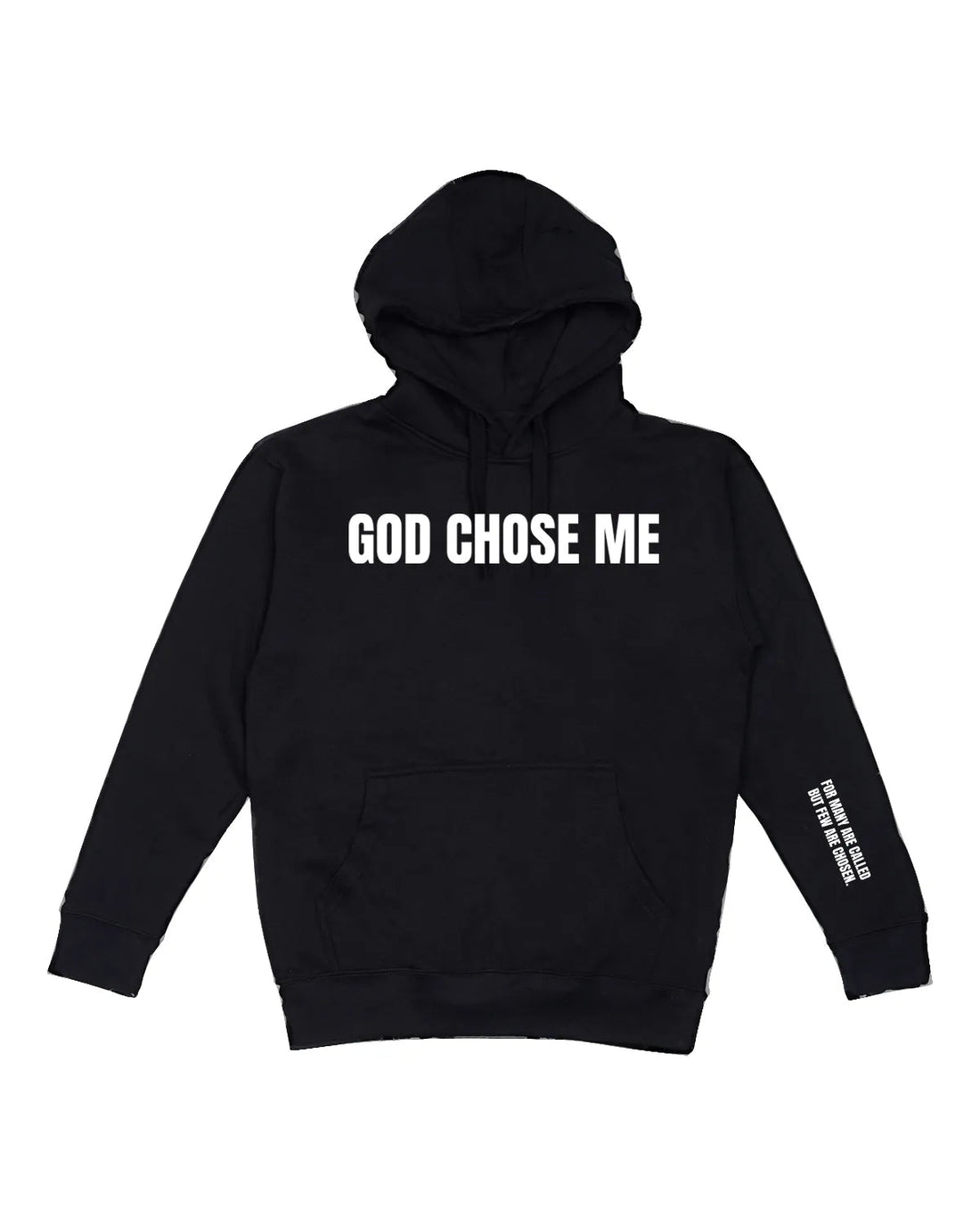 Black God Chose Me Hoodie - Walk In Faith Clothing