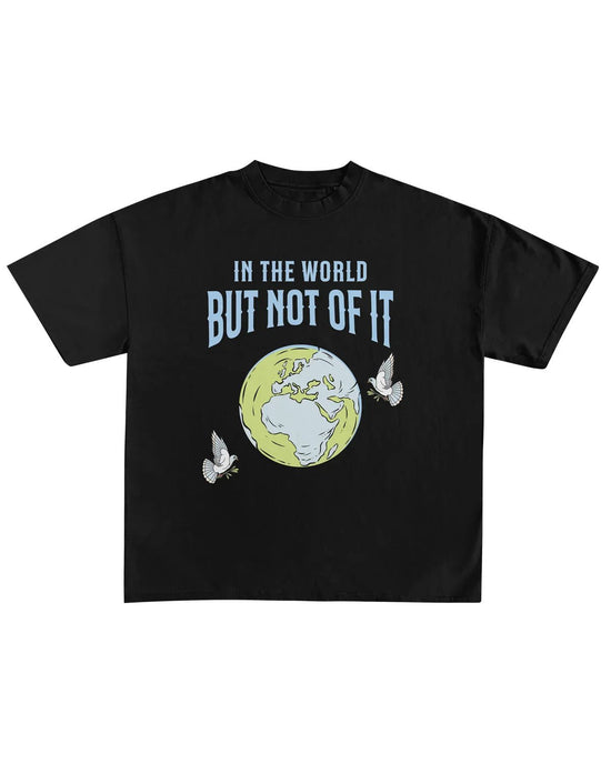 Black In The World But Not Of It Oversized Unisex T-Shirt - Walk In Faith Clothing