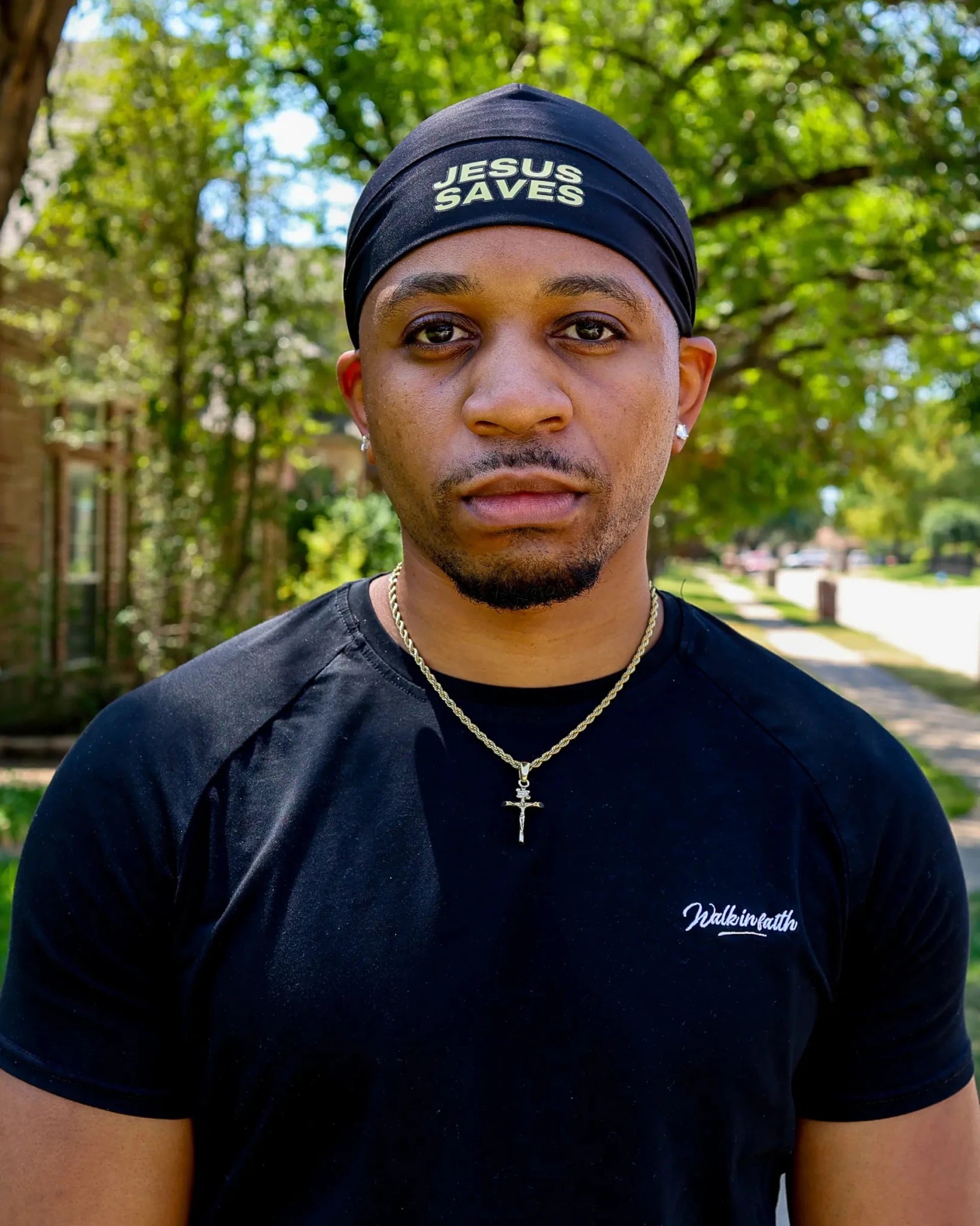 Black Jesus Saves Skull Cap - Walk In Faith Clothing