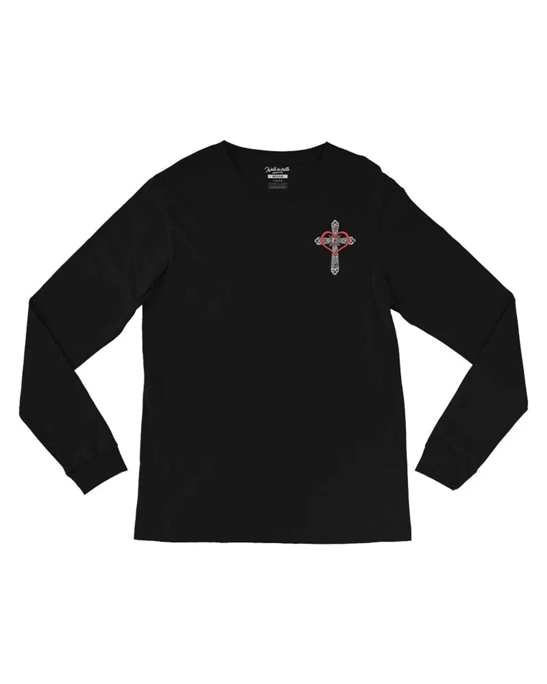 Black Spread Love Long Sleeve Unisex T-Shirt - Walk In Faith Clothing