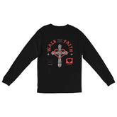 Black Spread Love Long Sleeve Unisex T-Shirt - Walk In Faith Clothing