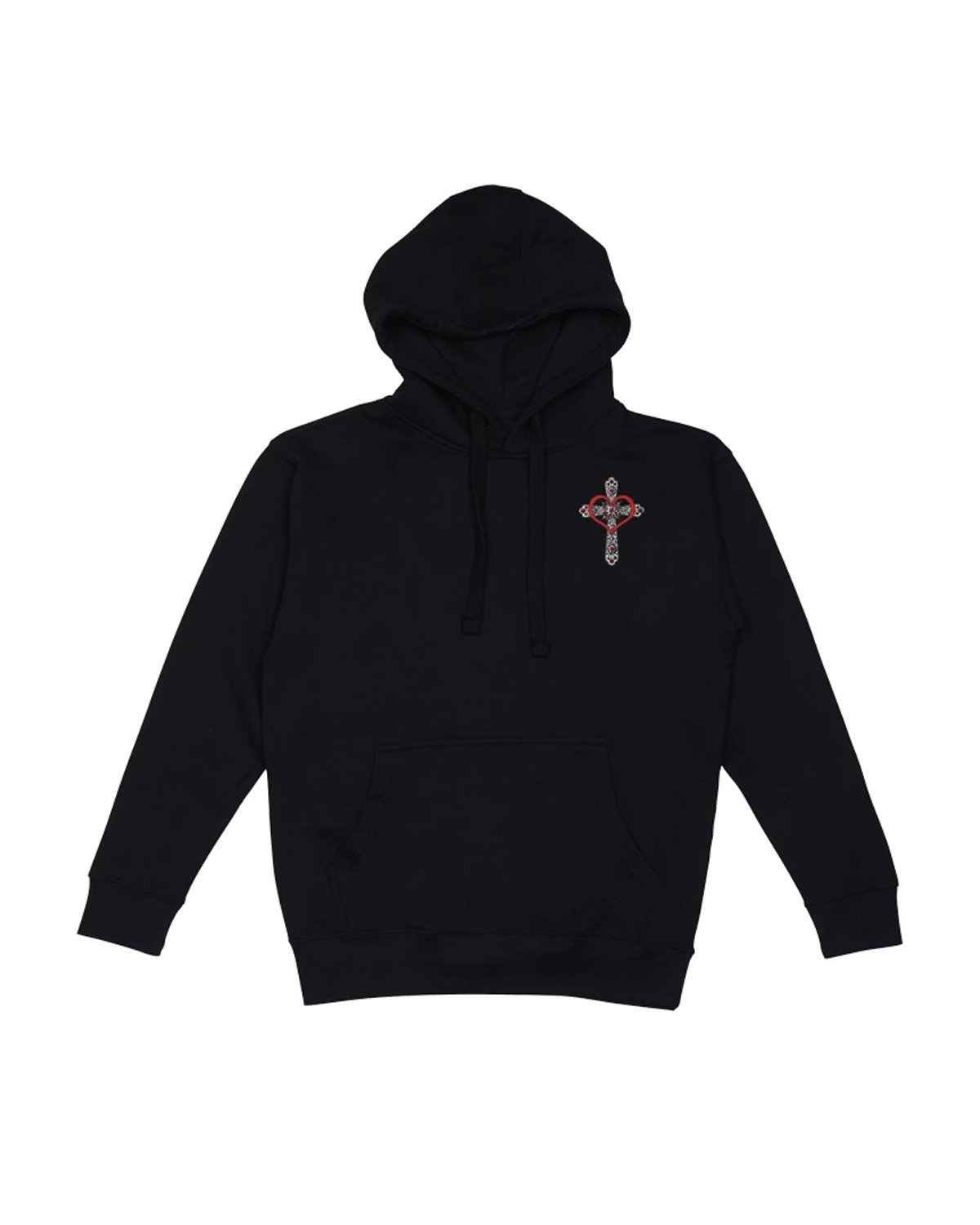 Black Spread Love Unisex Hoodie - Walk In Faith Clothing