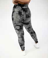 Black Tie Dye HVN Leggings - Walk In Faith Clothing