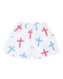 Blue & Pink Spectrum Unisex Shorts - Walk In Faith Clothing