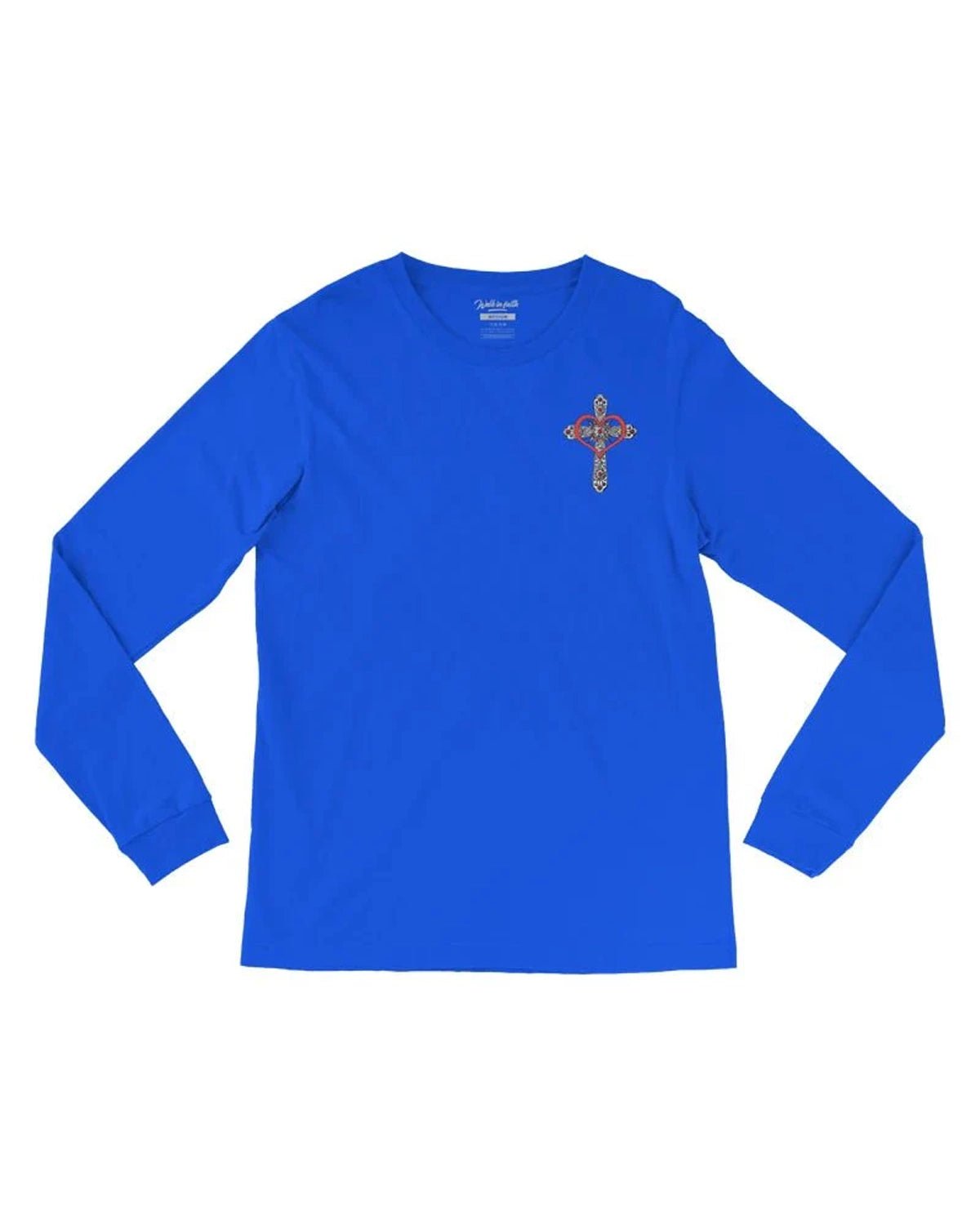 Blue Spread Love Long Sleeve Unisex T-Shirt - Walk In Faith Clothing