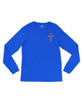 Blue Spread Love Long Sleeve Unisex T-Shirt - Walk In Faith Clothing