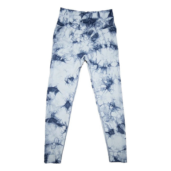 Blue Tie Dye HVN Leggings - Walk In Faith Clothing