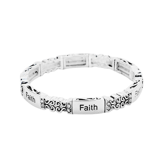 Faith Clamp Bracelet - Walk In Faith Clothing