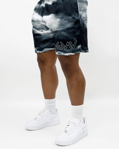 God Is Greater Than The Highs And Lows Darkness Unisex Shorts - Walk In Faith Clothing