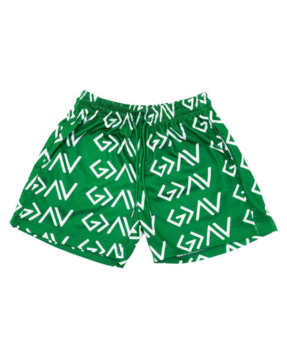 Green God Is Greater Than The Highs And Lows Unisex Shorts - Walk In Faith Clothing