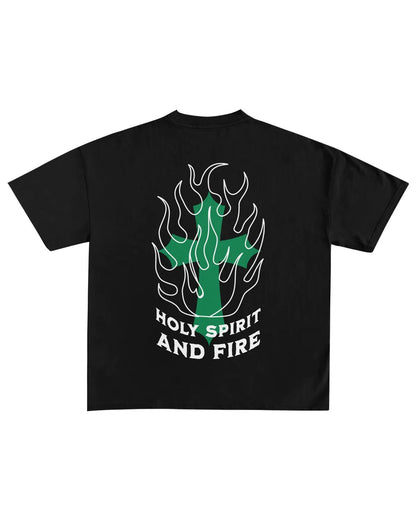 Holy Spirit And Fire Oversized Unisex T-Shirt - Walk In Faith Clothing