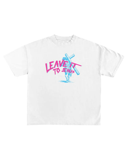 Leave It To Jesus Oversized Unisex T-Shirt - Walk In Faith Clothing