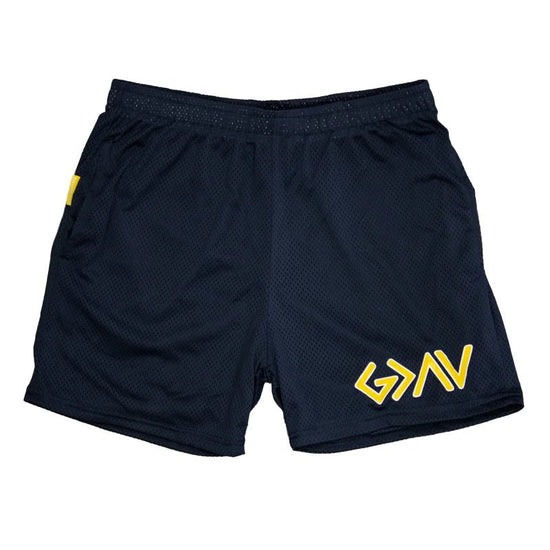 Navy God Is Greater Than The Highs And Lows Unisex Shorts - Walk In Faith Clothing