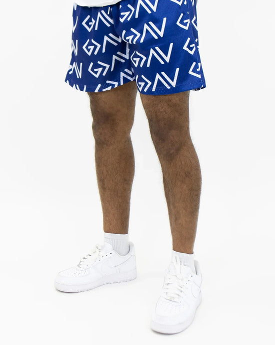 Navy God Is Greater Than The Highs And Lows Unisex Shorts - Walk In Faith Clothing