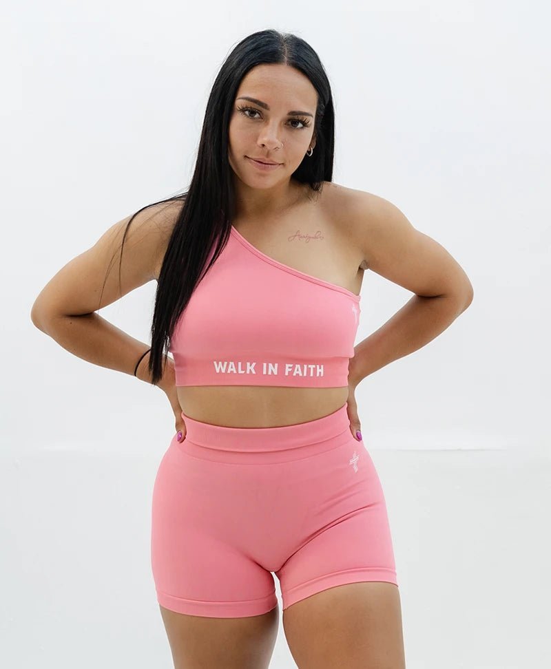 Pink Faith Shorts - Walk In Faith Clothing