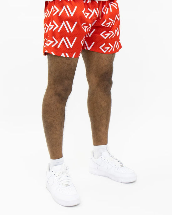 Red God Is Greater Than The Highs And Lows Unisex Shorts - Walk In Faith Clothing