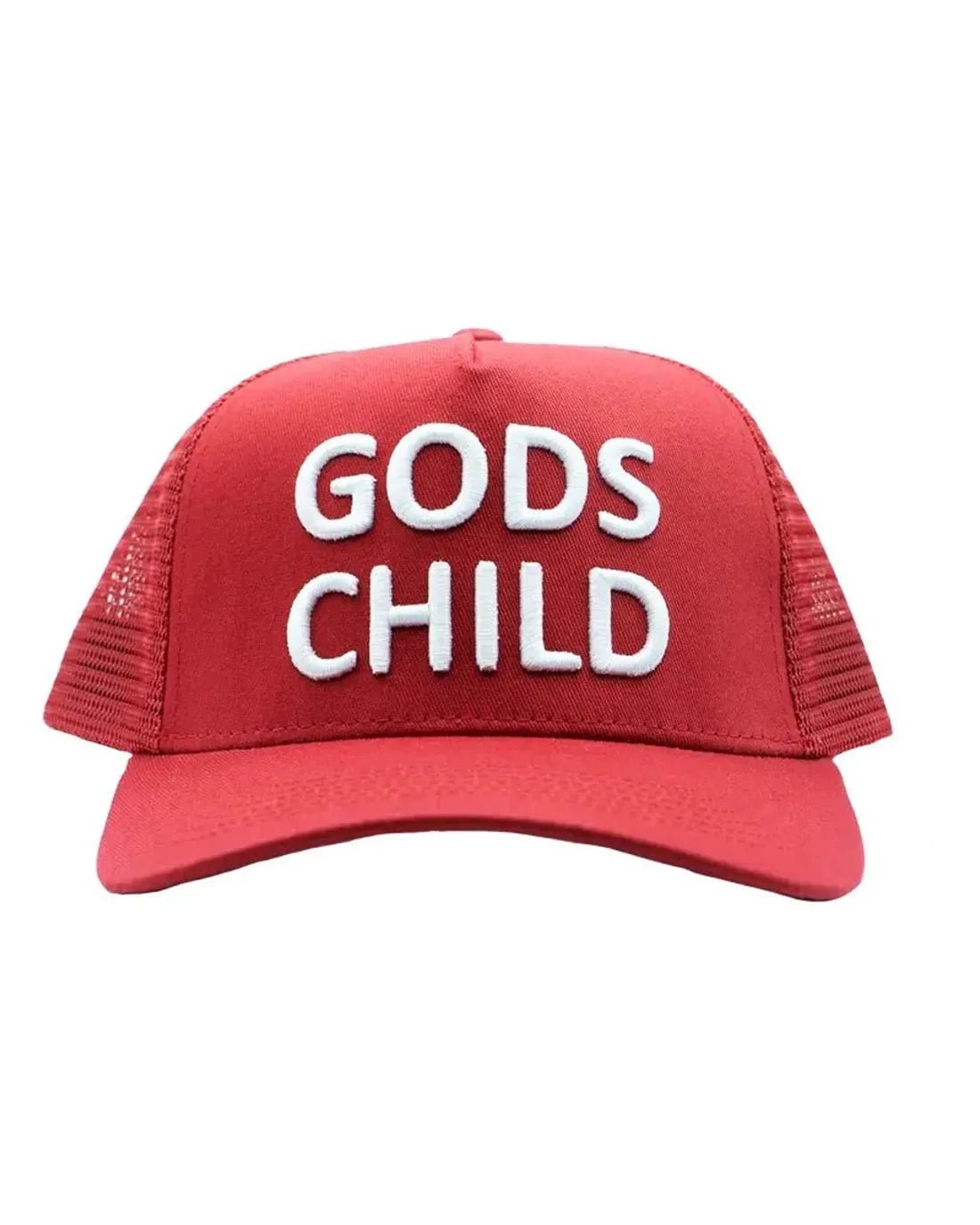 Red Gods Child Trucker Hat - Walk In Faith Clothing