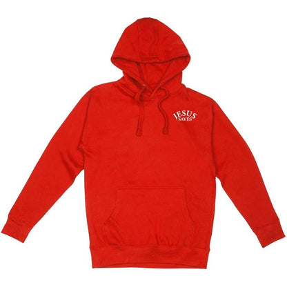 Red Jesus Saves Unisex Hoodie - Walk In Faith Clothing