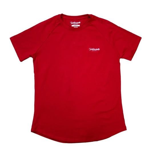 Red Signature T-Shirt - Walk In Faith Clothing