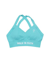 Seafoam Faith Sports Bra - Walk In Faith Clothing