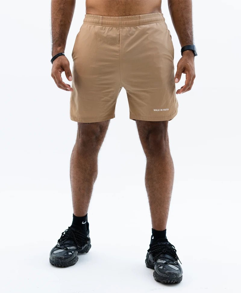 Tan Corinthians Unisex Shorts - Walk In Faith Clothing