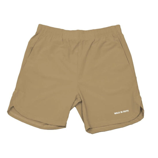 Tan Corinthians Unisex Shorts - Walk In Faith Clothing