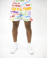 White I Can Do All Things Unisex Shorts - Walk In Faith Clothing