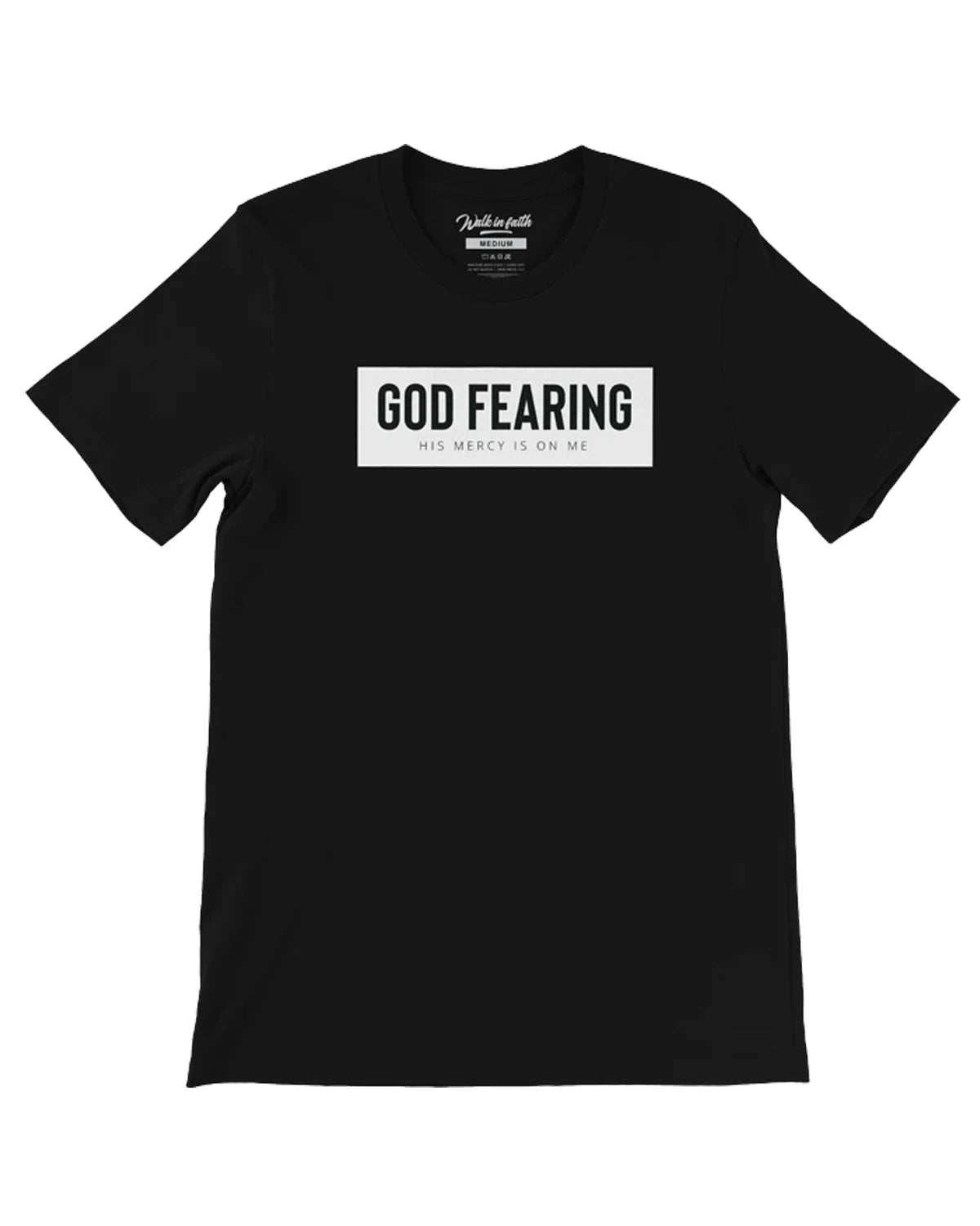 Black God Fearing Unisex Christian T-Shirt | Walk In Faith Clothing