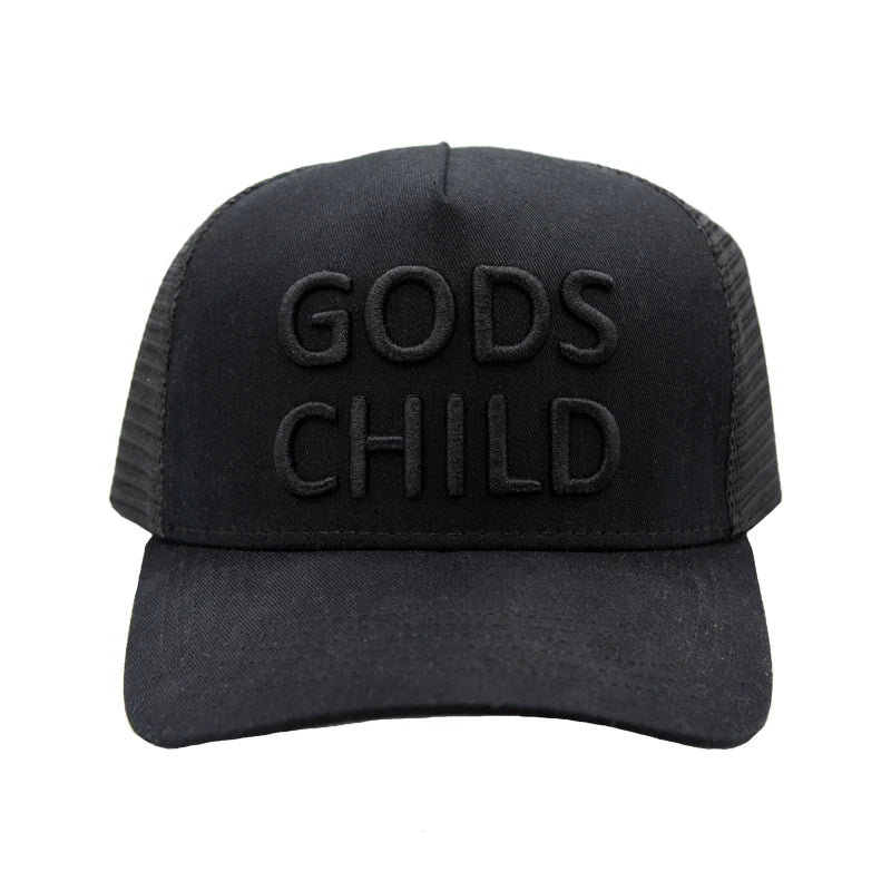 Black Gods Child Trucker Hat - Walk In Faith Clothing