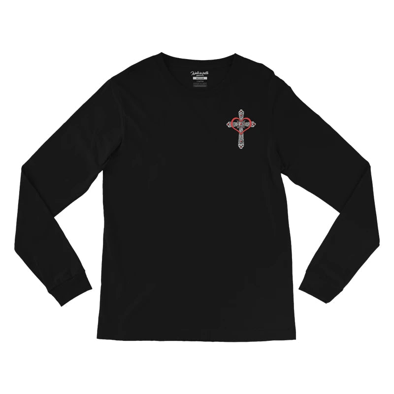 Black Spread Love Long Sleeve Unisex T-Shirt - Walk In Faith Clothing