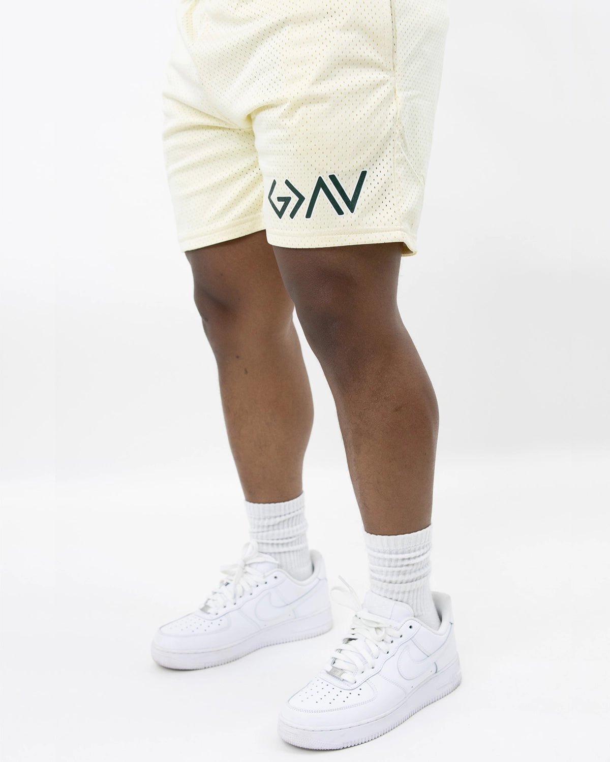 Cream God Is Greater Than The Highs And Lows Unisex Shorts - Walk In Faith Clothing