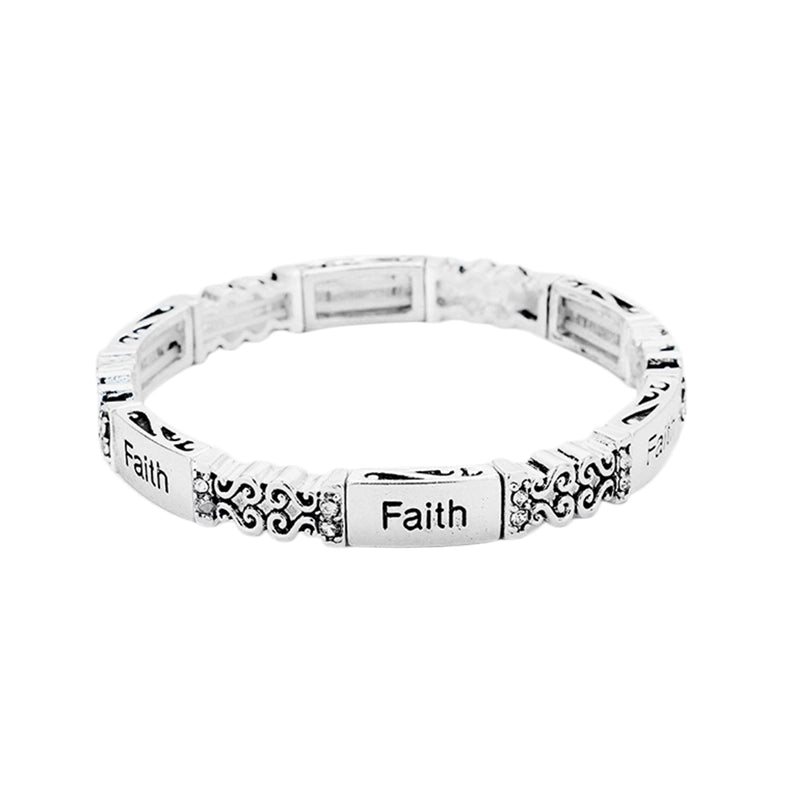 Faith Clamp Bracelet - Walk In Faith Clothing