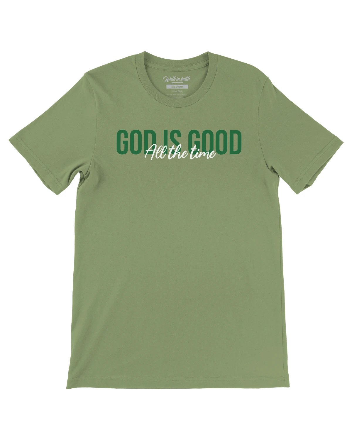 Green God Is Good Unisex T-Shirt - Walk In Faith Clothing