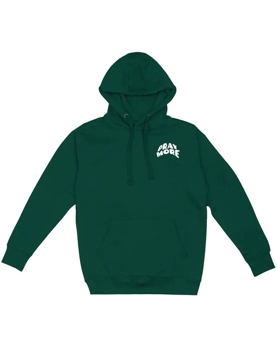 Green Pray More Worry Less Unisex Hoodie - Walk In Faith Clothing