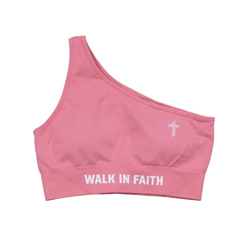 Pink Faith Christian Sports Bra