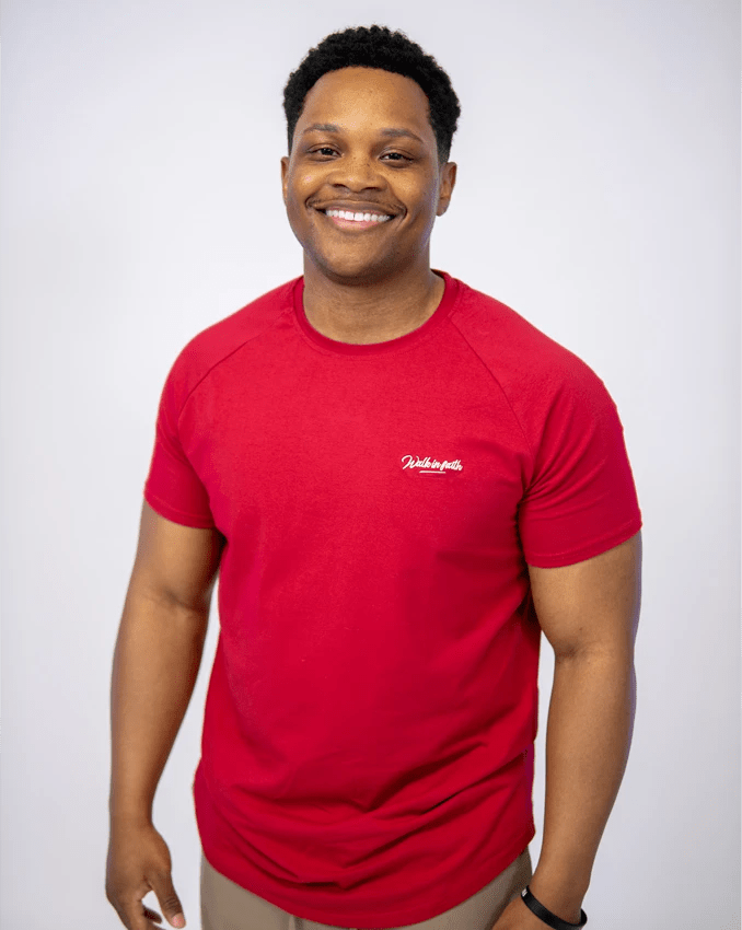 Red Signature T-Shirt - Walk In Faith Clothing