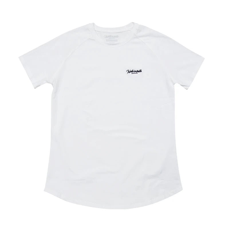 White Signature T-Shirt - Walk In Faith Clothing